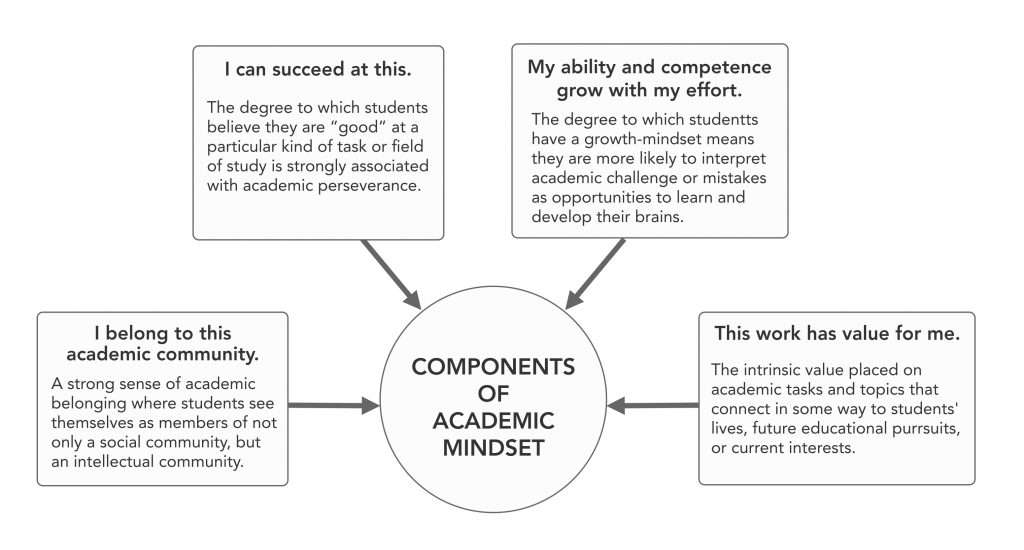 Figure 7.1 Components of Academic Mindset